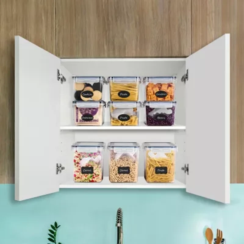 Sorbus (121oz/15cups) Airtight Food Storage Containers - Four-Way Snap Lids Keeps Food Fresh - Store Cereal, Pasta, Flour And More 10-pc. Food Container