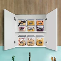 Sorbus (121oz/15cups) Airtight Food Storage Containers - Four-Way Snap Lids Keeps Food Fresh - Store Cereal, Pasta, Flour And More 10-pc. Food Container