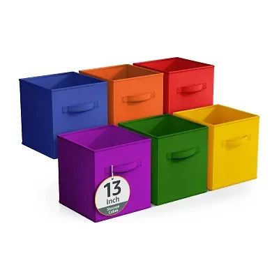 Sorbus Sorbus 6 Pack 13 Inch Foldable Storage Cubes With Handles- For Organizing Home, Shelves, Nursery, Playroom, Closet And More Storage Cube