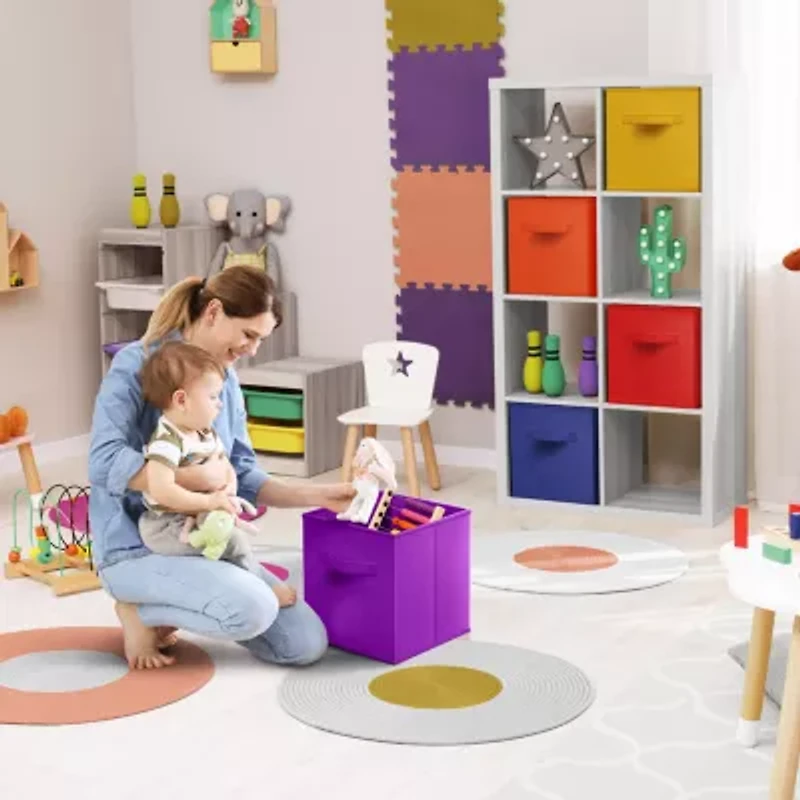 Sorbus Sorbus 6 Pack 13 Inch Foldable Storage Cubes With Handles- For Organizing Home, Shelves, Nursery, Playroom, Closet And More Storage Cube