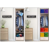 Sorbus Sorbus 6 Pack 13 Inch Foldable Storage Cubes With Handles- For Organizing Home, Shelves, Nursery, Playroom, Closet And More Storage Cube