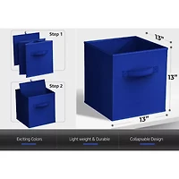 Sorbus 6 Pack 13 Inch Foldable Cubes With Handles Storage Cube