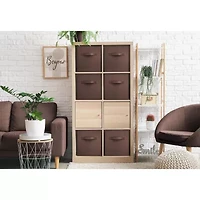 Sorbus 11" Foldable Fabric Storage Cube Bins With Handles Storage Cube