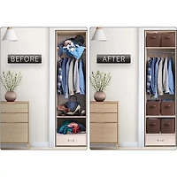 Sorbus 11" Foldable Fabric Storage Cube Bins With Handles Storage Cube