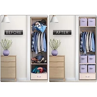 Sorbus 6 Pack 13" Foldable Cubes With Handles Storage Cube