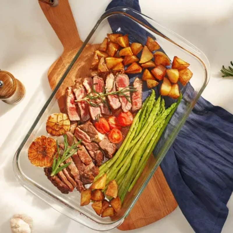 Sorbus Sorbus 8-Piece Deep Glass Baking Dish Set With Lids - Versatile, Durable, Oven-Safe, & Dishwasher-Safe For Easy Baking, Storing, & Serving 8-pc. Food Container