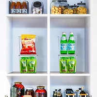 Sorbus Clear Small Plastic Bins 16-pc. Storage Bin