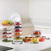 Sorbus -Piece Glass Food Storage Containers With Lids - Airtight, Microwave, Fridge, Dishwasher, Oven Safe, Bpa-Free, Stackable