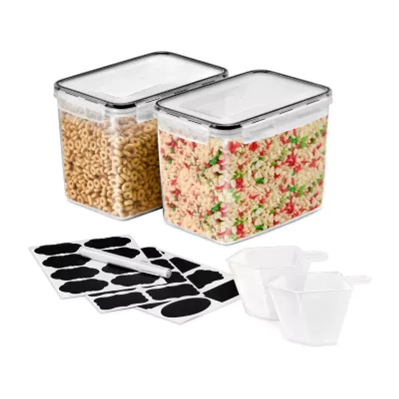Sorbus Sorbus 2 Pack (121oz/15cups) Airtight Food Storage Containers - Four-Way Snap Lids Keeps Food Fresh - Store Cereal, Pasta, Flour And More 4-pc. Food Container