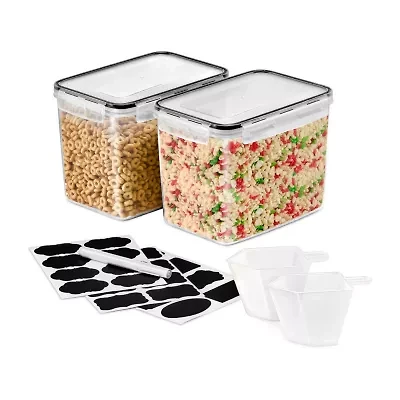 Sorbus Sorbus 2 Pack (121oz/15cups) Airtight Food Storage Containers - Four-Way Snap Lids Keeps Food Fresh - Store Cereal, Pasta, Flour And More 4-pc. Food Container