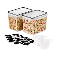 Sorbus Sorbus 2 Pack (121oz/15cups) Airtight Food Storage Containers - Four-Way Snap Lids Keeps Food Fresh - Store Cereal, Pasta, Flour And More 4-pc. Food Container