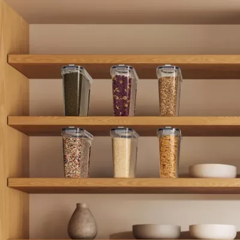 Sorbus Sorbus 6 Pack (4l/16.9 Cups) Airtight Food Storage Dispensers For Beans, Pasta, Cereals, And More 12-pc. Food Dispenser