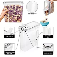 Sorbus Sorbus 6 Pack (4l/16.9 Cups) Airtight Food Storage Dispensers For Beans, Pasta, Cereals, And More 12-pc. Food Dispenser