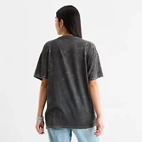 Five Nights At Freddy'S Womens Crew Neck Short Sleeve Oversized Juniors Graphic T-Shirt