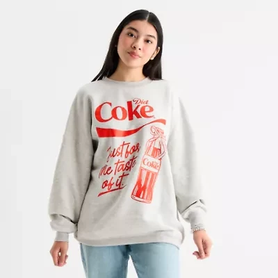 Grayson Threads, The Label Diet Coke Womens Juniors Crew Neck Long Sleeve Sweatshirt