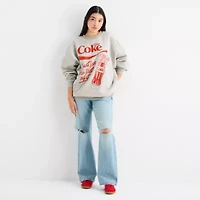 Grayson Threads, The Label Diet Coke Womens Juniors Crew Neck Long Sleeve Sweatshirt