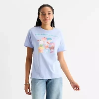 Sanrio Hello Kitty And Friends Boyfriend Tee Womens Crew Neck Short Sleeve Regular Fit Juniors Graphic T-Shirt