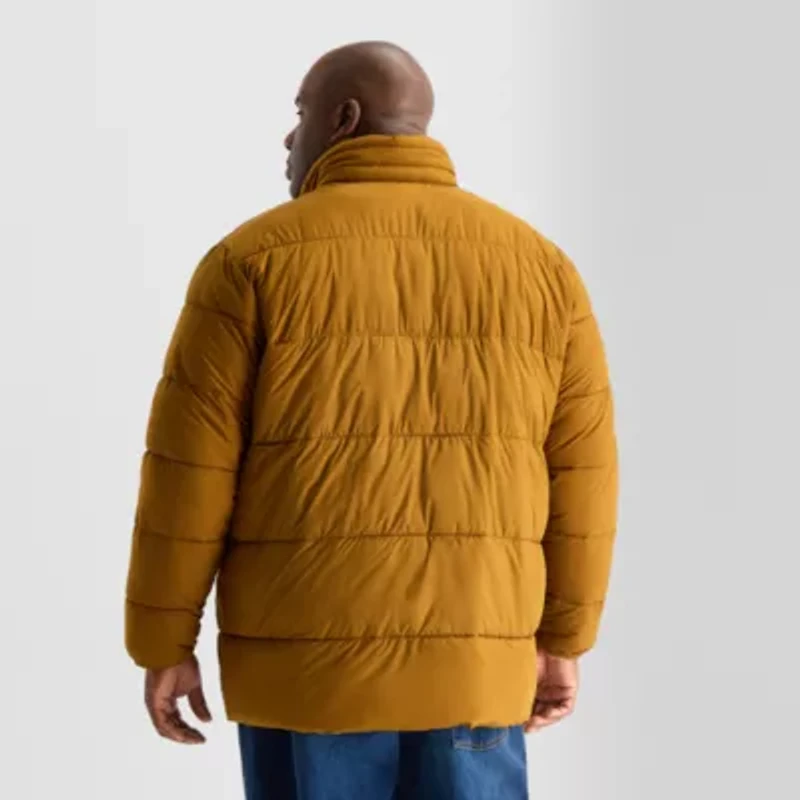 St. John's Bay Mens Water Resistant Midweight Big and Tall Puffer Jacket