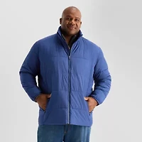 St. John's Bay Mens Water Resistant Midweight Big and Tall Puffer Jacket