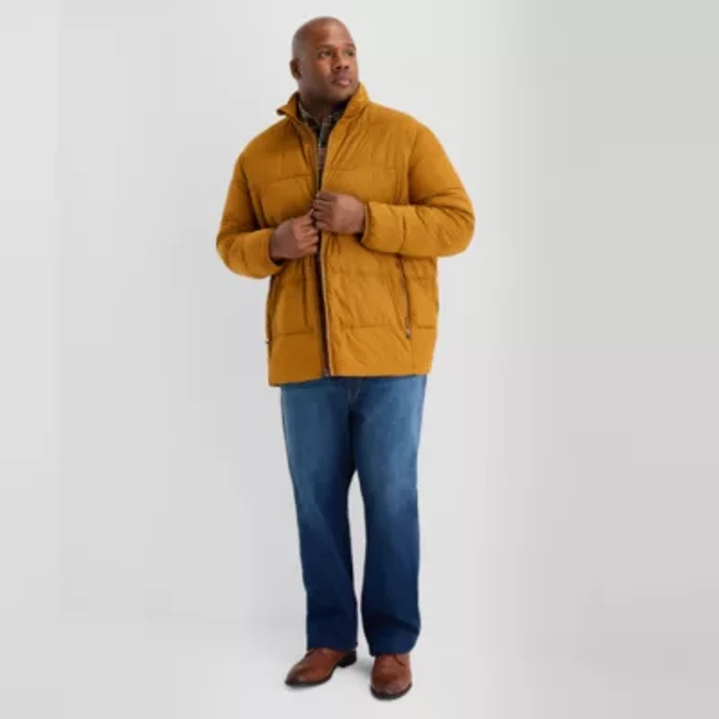 St. John's Bay Mens Water Resistant Midweight Big and Tall Puffer Jacket