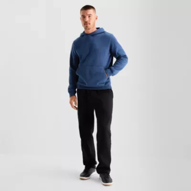 Xersion Quick Dry Cotton Blend Fleece Mens Long Sleeve Active Hoodie