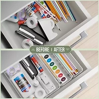 Sorbus 10 Pack Xlarge Clear Plastic Bins With Handle  - 10-pc. Storage Bin