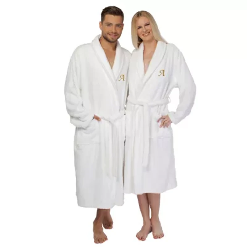 Linum Home Textiles Personalized Terry Bathrobe Unisex Adult Cloth Long Sleeve Length Robe