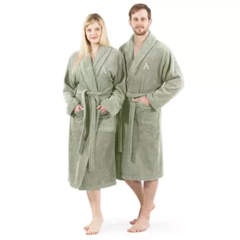Linum Home Textiles Personalized Terry Bathrobe Unisex Adult Cloth Long Sleeve Length Robe