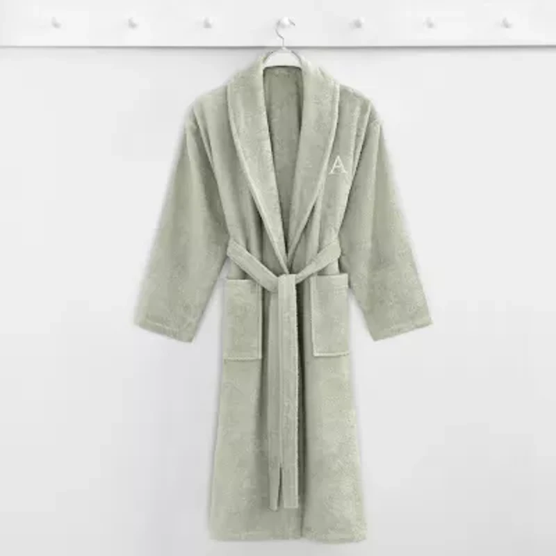 Linum Home Textiles Personalized Terry Bathrobe Unisex Adult Cloth Long Sleeve Length Robe
