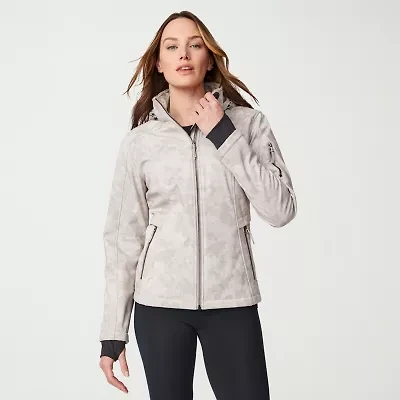 Free Country Womens Water Resistant Easy-on + Easy-off Lightweight Softshell Jacket