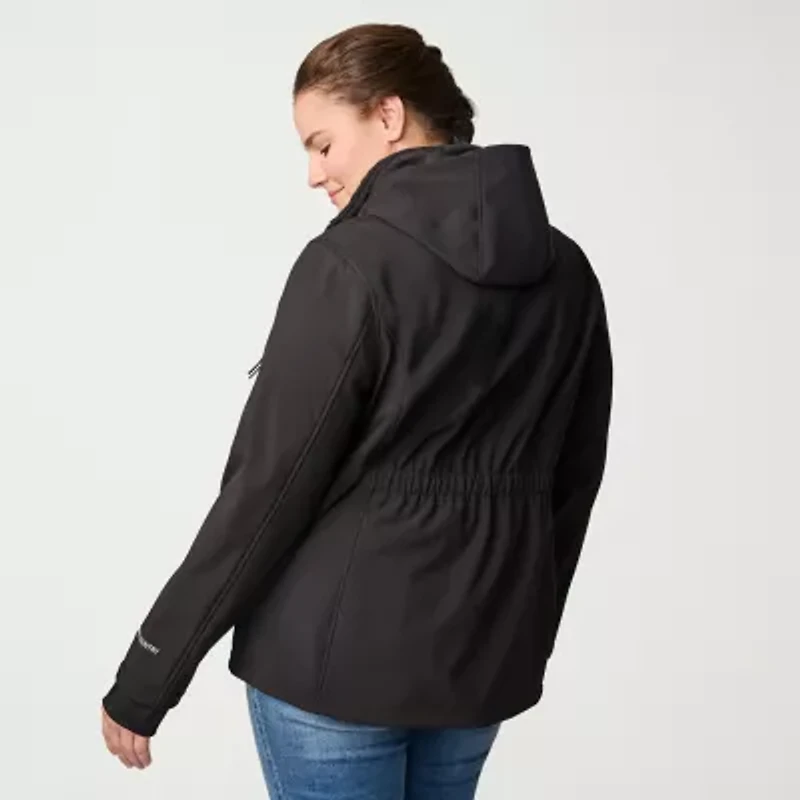 Free Country Womens Plus Water Resistant Midweight Softshell Jacket