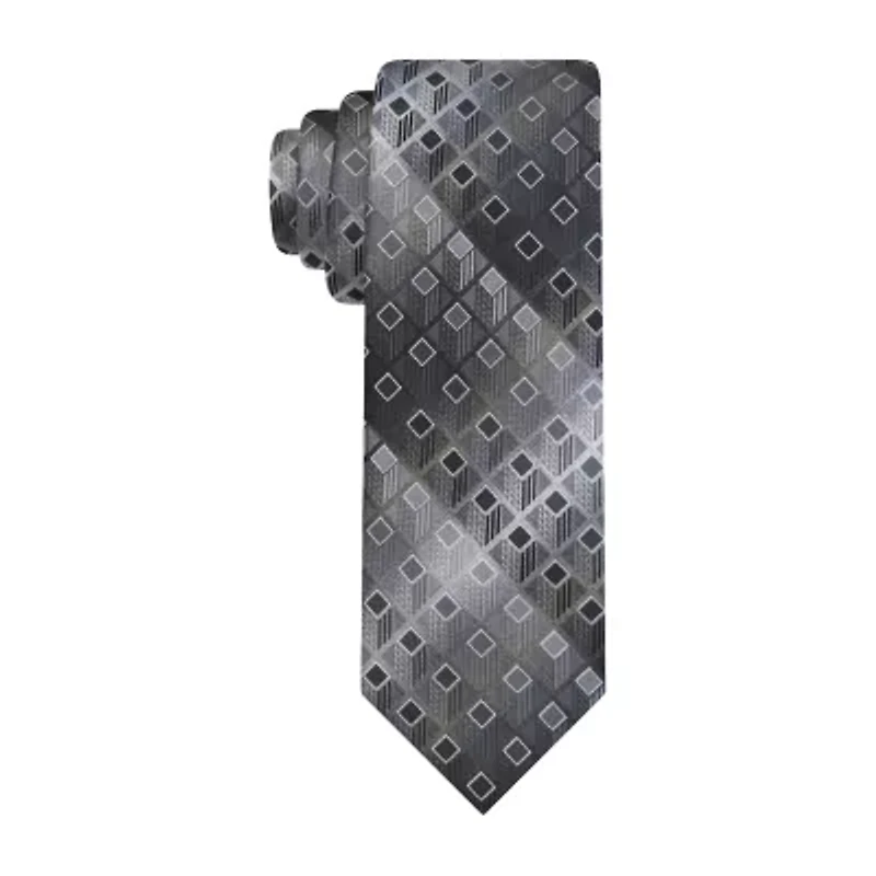 Van Heusen Black Shaded Geometric Tie