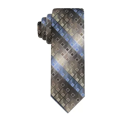 Van Heusen Taupe Shaded Geometric Tie