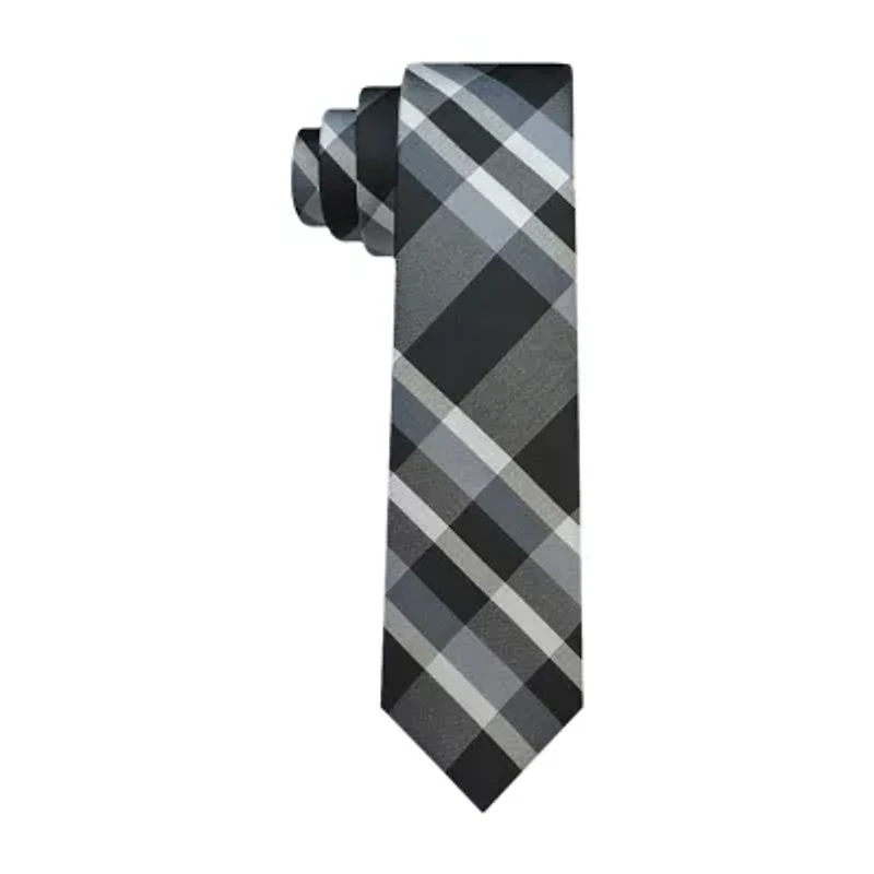J. Ferrar Extra Long Plaid Tie