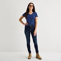 St. John's Bay Womens V Neck Short Sleeve T-Shirt