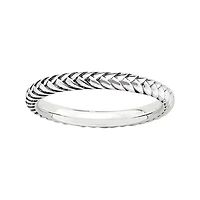 Personally Stackable Sterling Silver Oxidized Stackable Ring