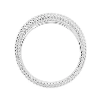 Personally Stackable Sterling Silver Beaded Dome Ring