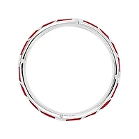 Personally Stackable Sterling Silver Red Enamel Heart Ring
