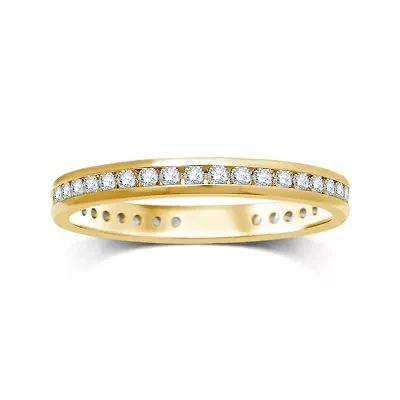 CT.T.W. Natural Diamond 14K Yellow Gold Eternity Wedding Band