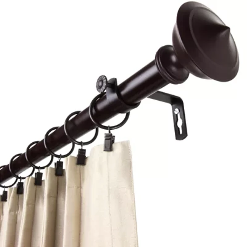Rod Desyne Leopold 1" Adjustable Curtain