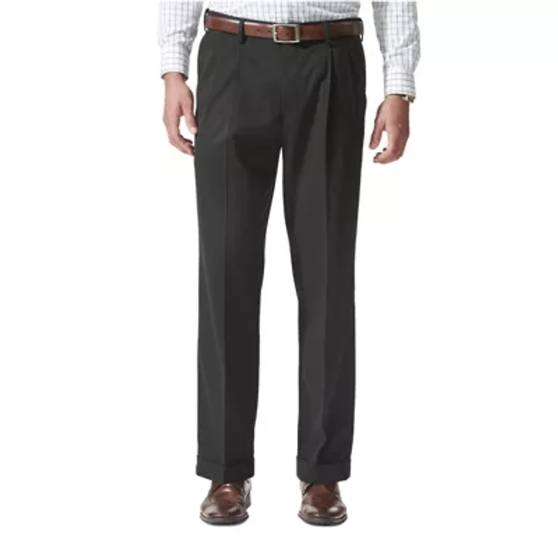 Dockers Comfort Khaki Mens Waistband Relaxed Fit Dress Pleated Pant