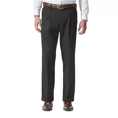 Dockers Comfort Khaki Mens Waistband Relaxed Fit Pleated Pant