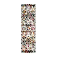 Safavieh Colleen Geometric Shag Rectangular Runner