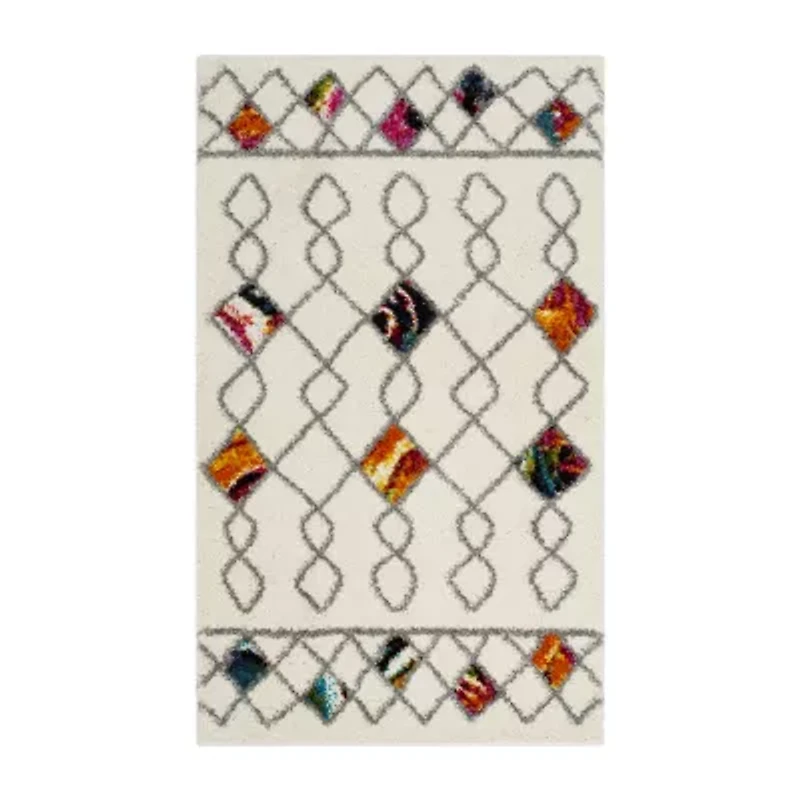 Safavieh Lucinda Geometric Shag Rectangular Rugs