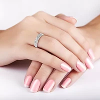 Womens 5MM Sterling Silver Band