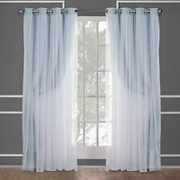 Exclusive Home Curtains Catarina Grommet Top Energy Saving Blackout Set of 2 Curtain Panel