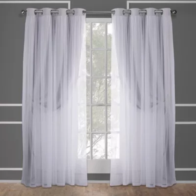 Exclusive Home Curtains Catarina Grommet Top Energy Saving Blackout Set of 2 Curtain Panel