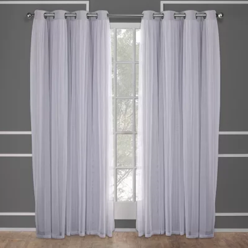 Exclusive Home Curtains Catarina Grommet Top Energy Saving Blackout Set of 2 Curtain Panel