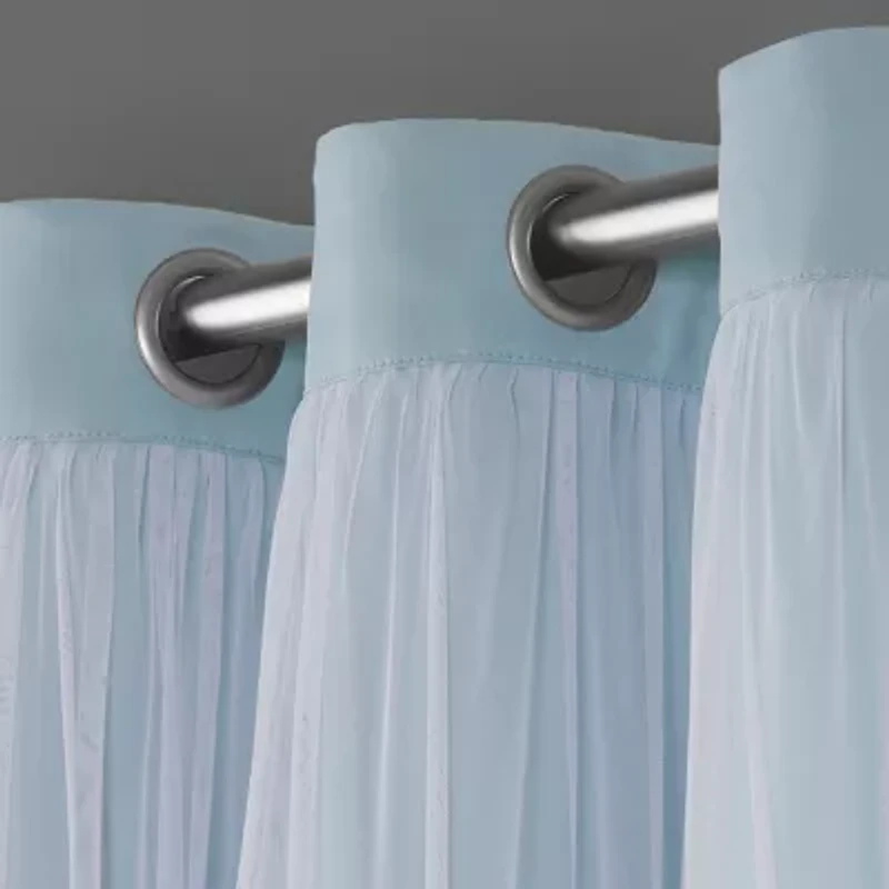 Exclusive Home Curtains Catarina Grommet Top Energy Saving Blackout Set of 2 Curtain Panel