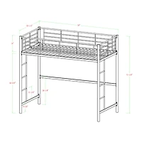 Pearson Premium Metal Loft Bed